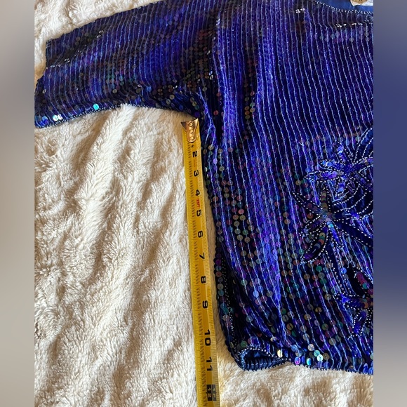 Vintage Papillon Sequin Top and Skirt - could not find size - Picture 5 of 9